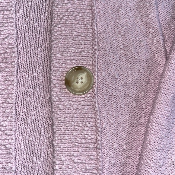 LOFT V-Neck Pocket textured Cardigan, Orchid, Small, preloved #57421 - Picture 5 of 5